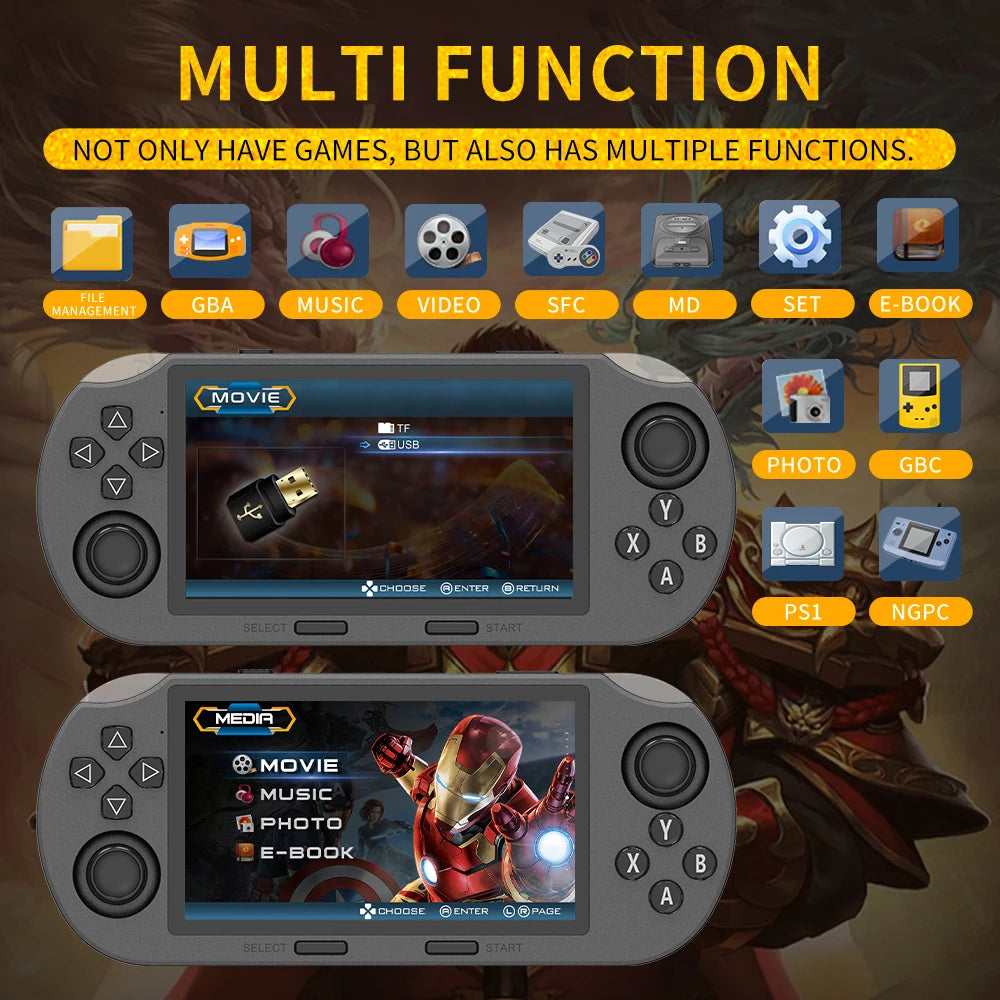 Mini Retro Handheld Console – 20,000+ Games | SF3000