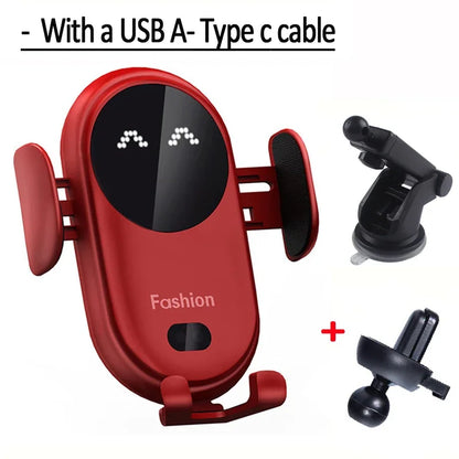 AutoGrip 30W Wireless Car Charger Mount – Fast Charging for iPhone & Samsung