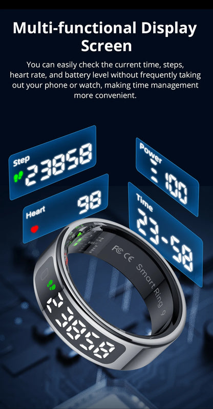 Health Tracking Smart Ring – Waterproof & Wireless Charge