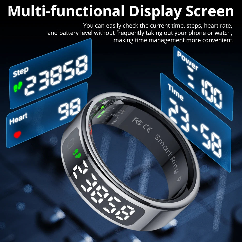 Health Tracking Smart Ring – Waterproof & Wireless Charge