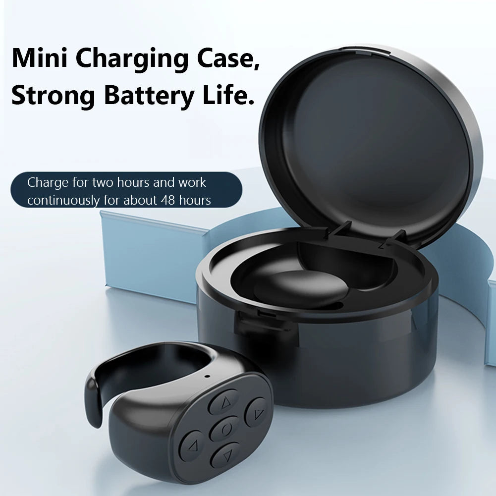 Bluetooth 5.3 Wireless Ring – Smart Page Turner & Media Control