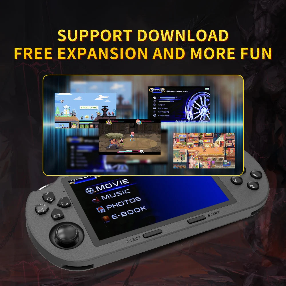 Mini Retro Handheld Console – 20,000+ Games | SF3000