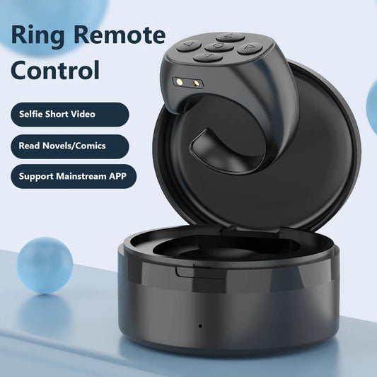 Bluetooth 5.3 Wireless Ring – Smart Page Turner & Media Control
