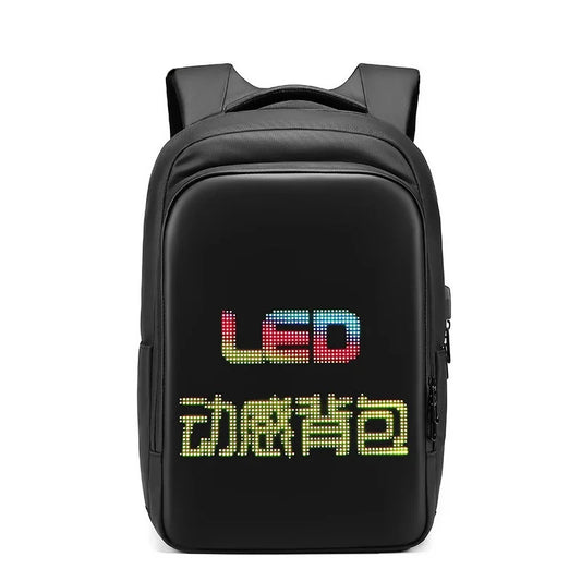 Customizable LED Backpack with Mobile App Control – Waterproof & USB Charging