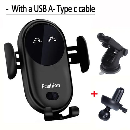 AutoGrip 30W Wireless Car Charger Mount – Fast Charging for iPhone & Samsung